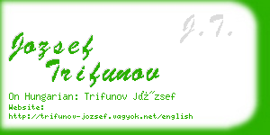 jozsef trifunov business card